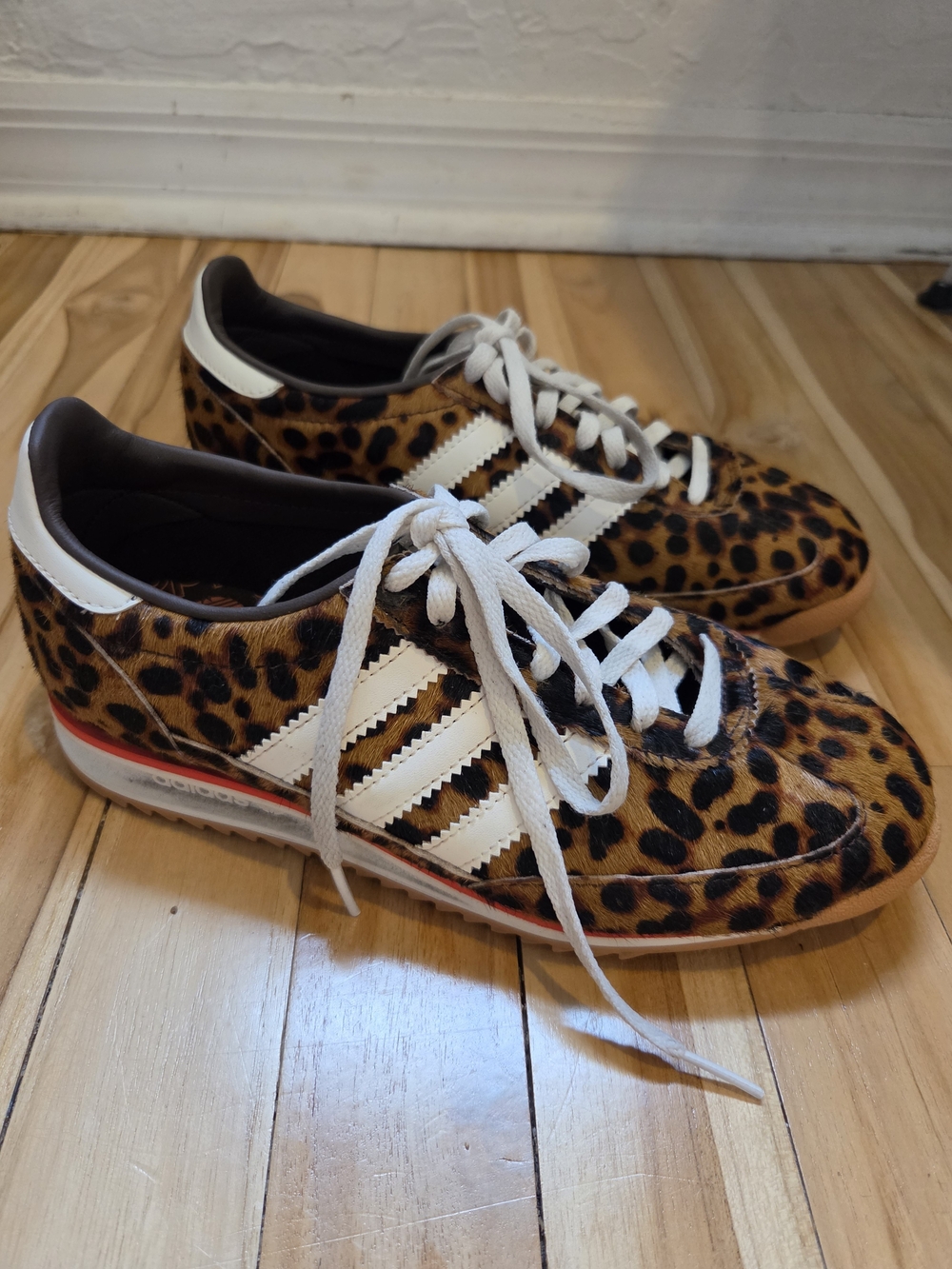 Adidas SL72 Leopard Print Sneakers